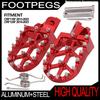 JFG Motorcycle Foot Pegs Step Anti-Slip Aluminum Compatible Car Models CRF125F CRF110F Off-Road Bike Motorcycle Pedal - Black