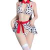 Maid As Dairy Cow Sexy Cosplay Underwear Maid Anime Halloween Costume Cross-dressing (red)