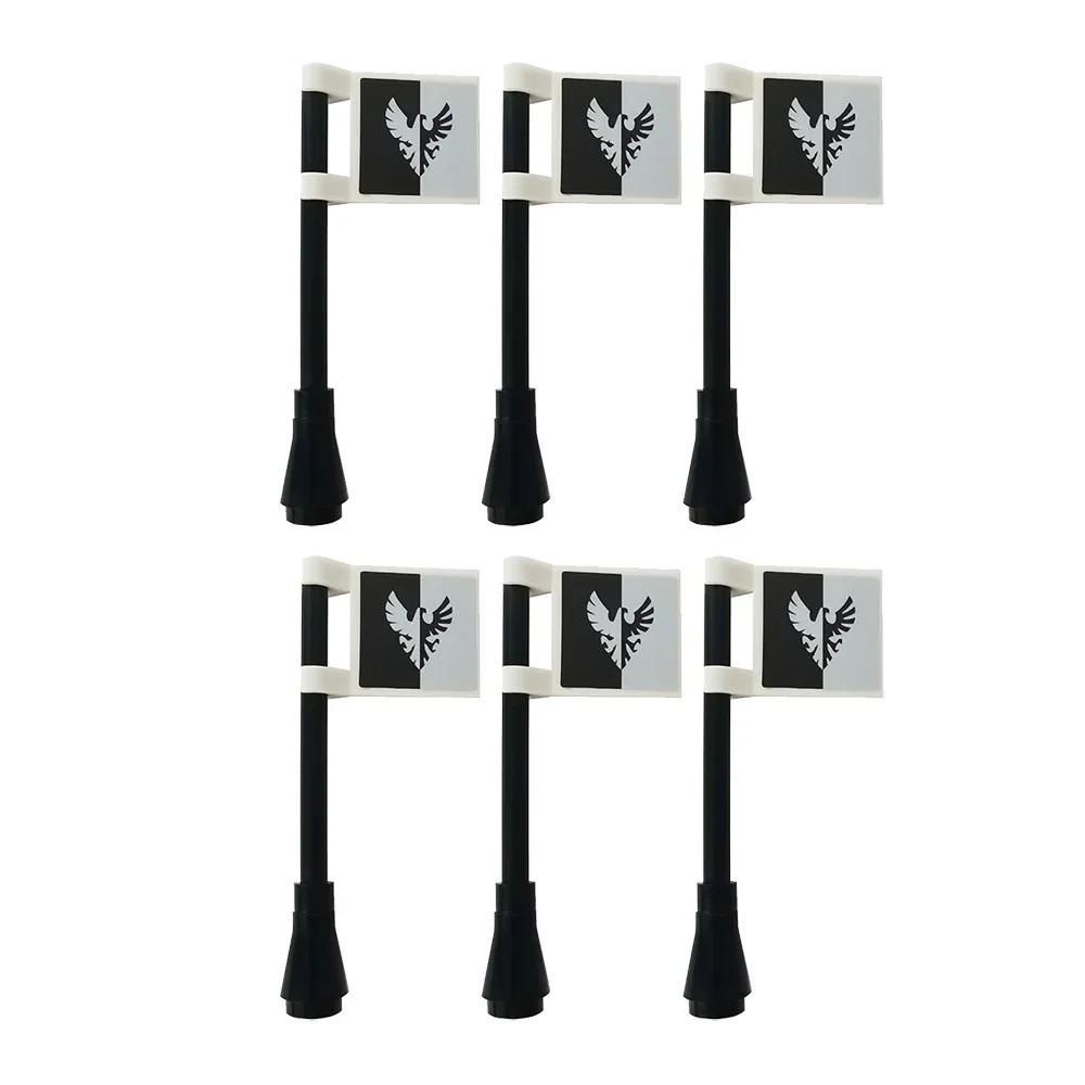 Флаг Строительный блок Средневековые города-государства Военная фигурка Флаг Оружие Древний Священная Римская империя Иерусалим Рыцарь Святого Лазаря Легион Игрушка