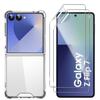 Case and Screen Protector - PHONILLICO - Samsung Galaxy Z FLIP 7 - Flexible - Transparent - 1 Case + 2 Films
