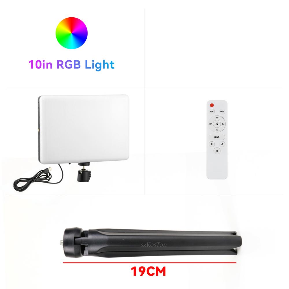RGB светодиодная панель для фотосъемки и видеосъемки, комплект ламп для фотостудии со штативом для прямой трансляции на YouTube и Tiktok