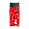 Роскошный чехол для Samsung Galaxy Z Flip 3 4 5G Funda Z Flip3 прозрачный ПК жесткий противоударный чехол для телефона Снеговик Рождественский мультфильм
