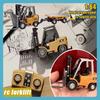 1/64 Радиоуправляемый мини-погрузчик, полупропорциональный, 2.4G, радиоуправляемая машина, Bluetooth, сплав, дистанционное управление, строительная техника, детские игрушки. Спросите Наньфэн
