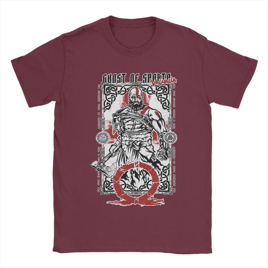 Ghost of Valhalla God of War Unisexs T Shirt Funny Tee Shirt Short Sleeve Crew Neck TShirt Cotton Summer Tops