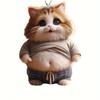 Новый акриловый плоский 2D милый кот кошка подвеска подвеска автомобильная подвеска брелок