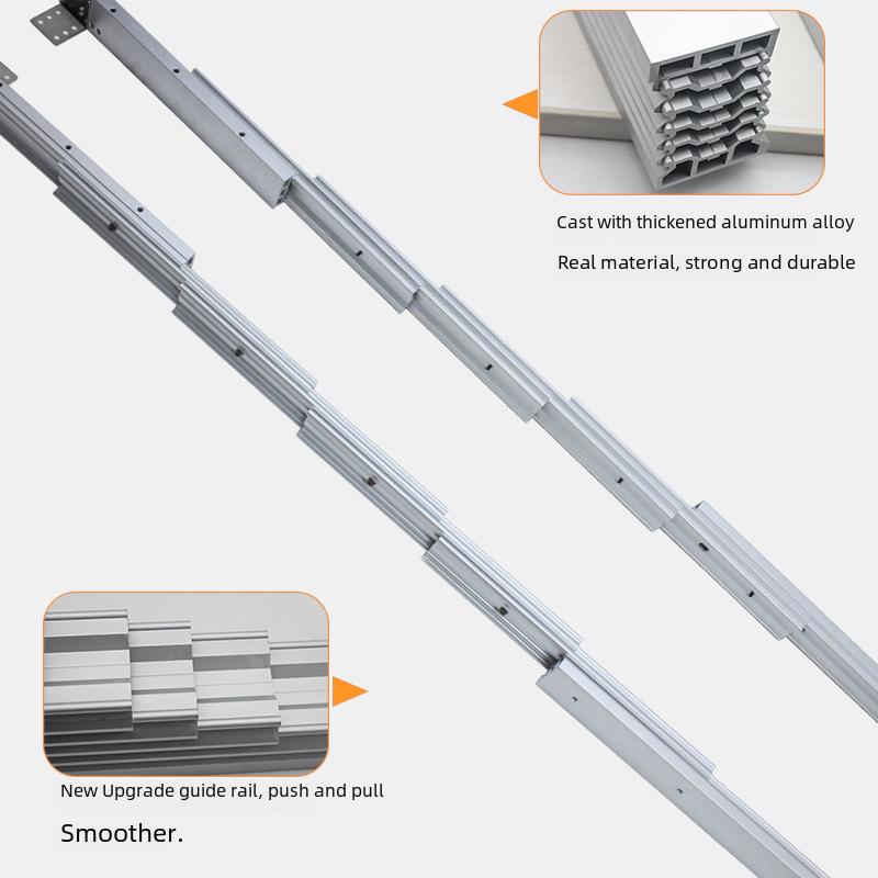 Телескопические складные направляющие и направляющие из алюминиевого сплава для обеденного стола