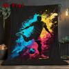 Soccer Art 2D Flat Pattern Flannel Blanket High Quality All Seasons Warmth and Comfort Perfect for Christmas Gifts.MMT0918156