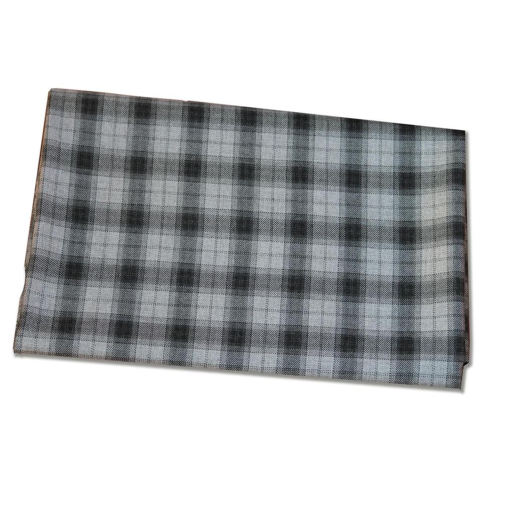 Bigreams Unstitched Yarn-Dyed Checkered Thick Tweed Blazer Fabric For Men's 3 Piece Suit Fabric