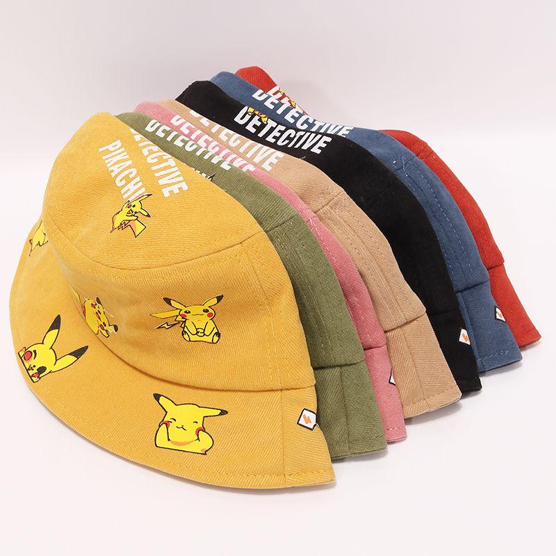 Pikachu Bucket Hat For Kids Premium Quality Cartoon Fisherman Cap