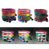 18 Colors Available Reflective Light Stripe AirTag Cat Bell Collar for Small Dogs Polyester with Ribbon Print Decoration