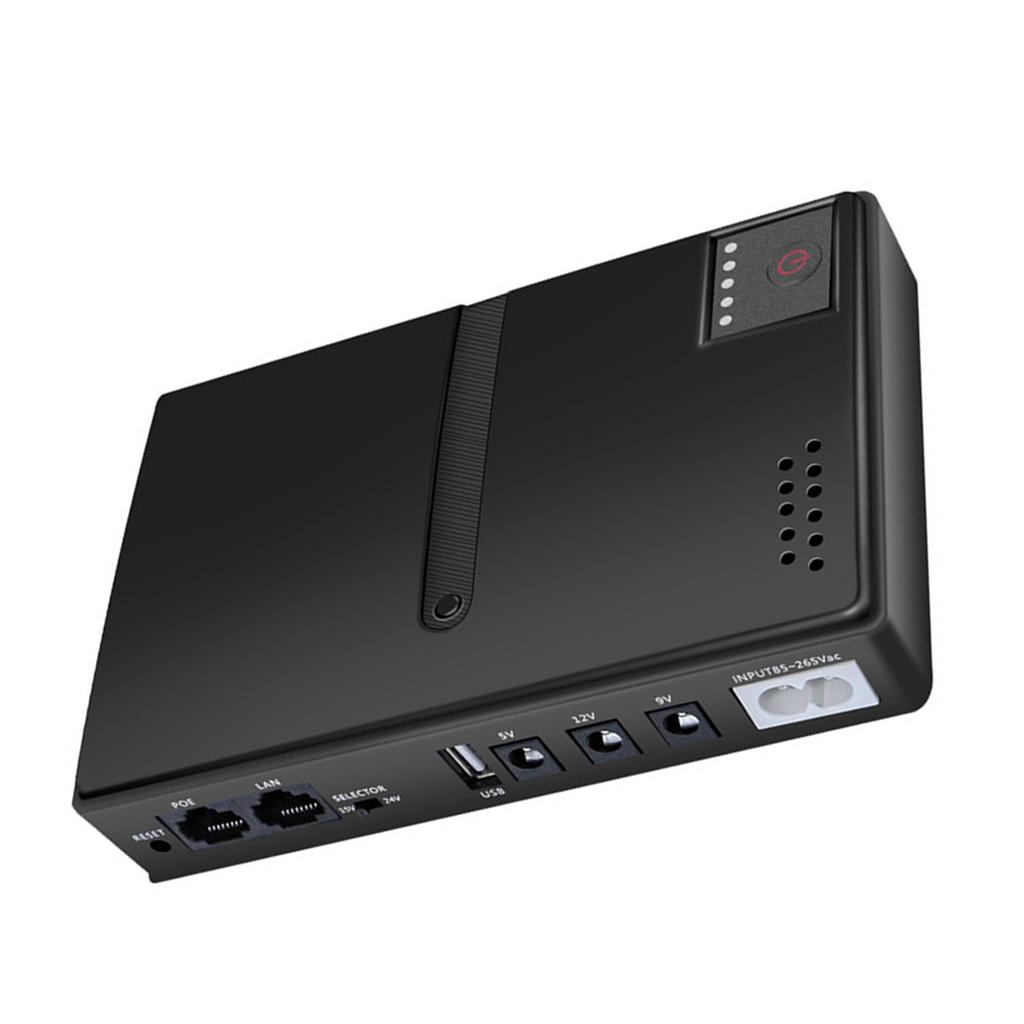 Источник бесперебойного питания 10400 мАч 36 Вт USB 5 В постоянного тока 5 В 9 В 12 В POE 15 В 24 В 6 розеток Резервный источник питания для