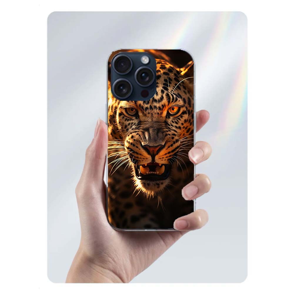 Majestic leopard Clear Phone Case For Iphone 17 Air 16 Pro Max 15 Pro 14 Plus 17E 16E 11 13 12 Mini Cover Cases Fundas Cell TPU