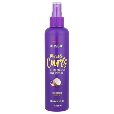 Miracle Curl, Активатор локонов 2-го дня с кокосовым маслом и маслом жожоба, 251 мл (8,5 жидких унций)