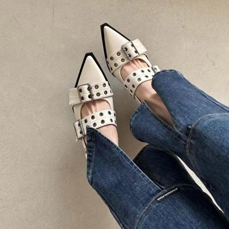 Обувь женская трендовая женская толстая обувь сандалии летняя модная обувь на среднем каблуке с острым носком праздничная обувь брендовая повседневная обувь