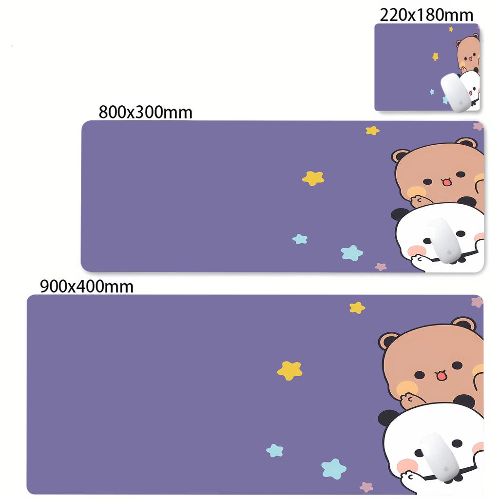 Большой Kawaii коврик для стола Игровой коврик для мыши BuBu DuDu Kawaii коврик для мыши с заблокированным краем Настольный коврик Размер для игровой клавиатуры Коврик для геймера