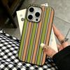Американский ретро цветные полоски чехол для телефона для iPhone 17 Air 16 15 14 Pro 13 12 11 Pro Max 16 Plus противоударный силиконовый чехол