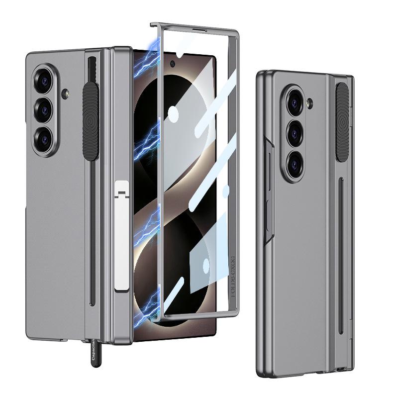 Применимо к чехлу для мобильного телефона Samsung Fold8Ultra, складной, магнитный шарнир, всесторонний, регулировка шестерни, встроенное гнездо для стилуса