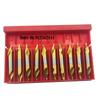 1.0-1.5-2.0-2.5-3.0-3.5-4.0-5.0mm 10pcs HSS Titanium Coated Spiral Center Drill Bit Set Metalworking Drill Hole Cutter 60 Degree