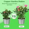 8-Pack Electroculture Copper Gardening Antenna - Pure Copper Wire, Copper Garden Stakes For Growing Plants (17 Inch) Durable