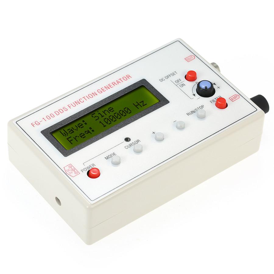 FG-100DDS Function Signal Generator Frequency 1-500KHz Sine+Triangle+Square Wave