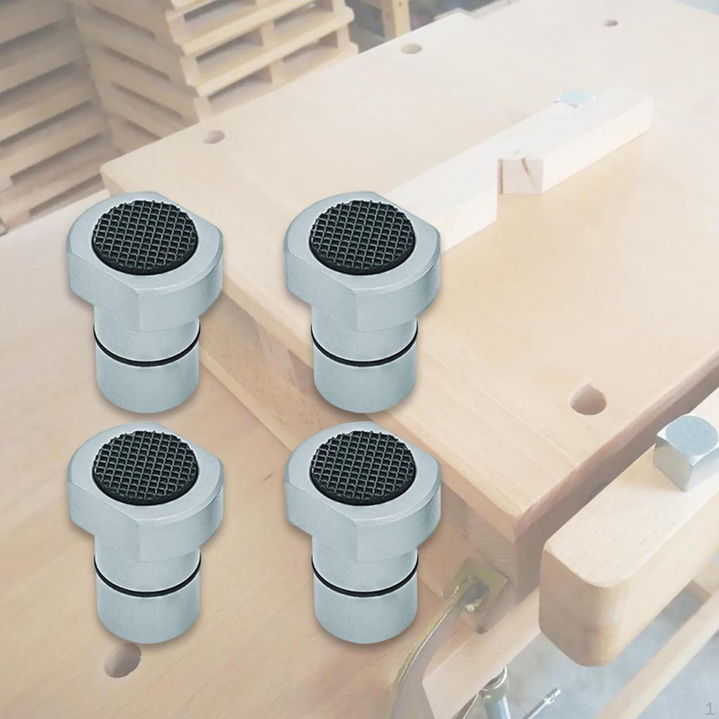 Зажим из алюминиевого сплава для столярного верстака с позиционирующей заглушкой