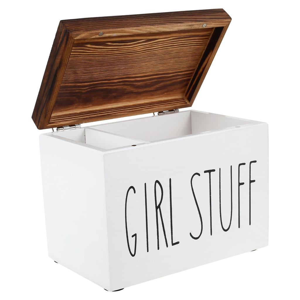 Органайзер для тампонов Держатель для ватных дисков Контейнер для хранения тампонов Практичный контейнер для хранения тампонов и прокладок с крышкой Большая вместимость