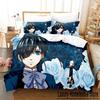 3D Принт Аниме Темный дворецкий Себастьян Постельное белье Мальчики Девочки Полуторный Двуспальный Размер Пододеяльник Наволочка Кровать Дети Взрослые Домашний текстиль