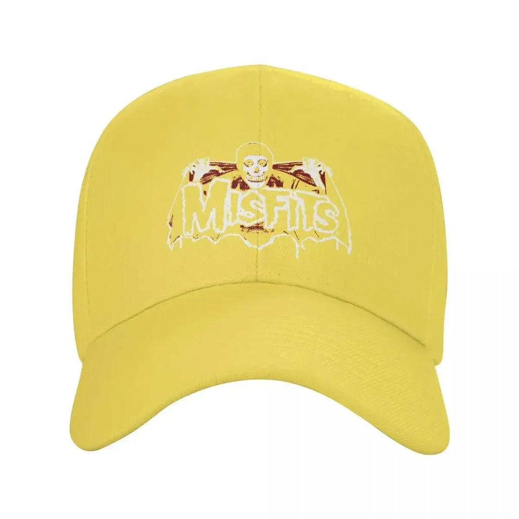 Punk Unisex Horror Punk Rock Misfits Skull Baseball Cap Adult Adjustable Dad Hat for Unisex Women Sports