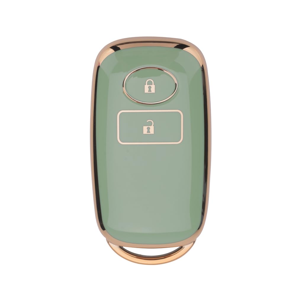 Чехол для ключей Kinotaka для Toyota Daihatsu New New New Thor Key Silicone Key Raize, Rocky, Taft, Roomy, Tanto, (Чехол из ТПУ) (зеленый)