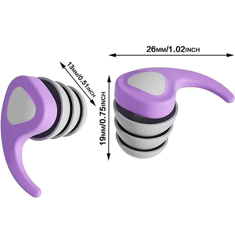 Силиконовые беруши Удобные Прочные Для сна Работы Плавания Путешествий Многоразовые Снижение шума Беруши