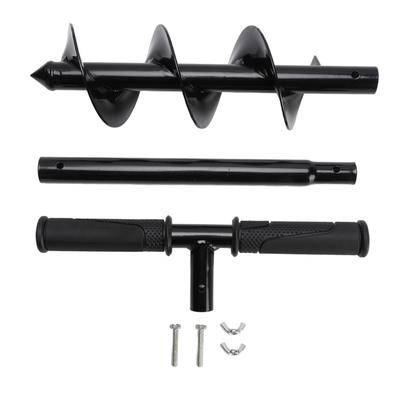 Ручной шнековый бур Т-образной формы из холоднокатаной стали, садовый шнековый бур, ручной шнек для бурения отверстий