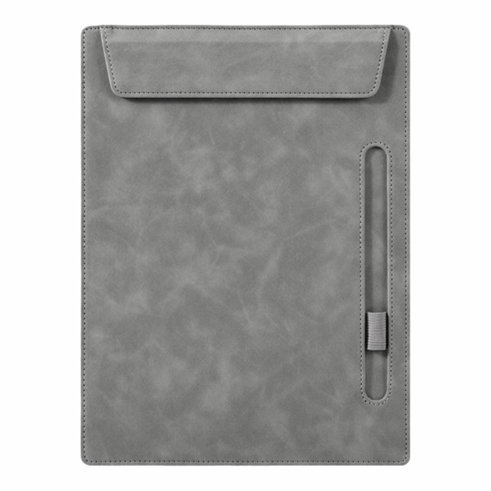 Magnetic Clip Clipboard PU Leather Writing Pad Folder A4 Paper File Board Office