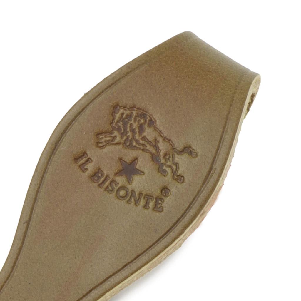 IL BISONTE Брелок из натуральной кожи, Кольцо для ключей, Унисекс, Черный