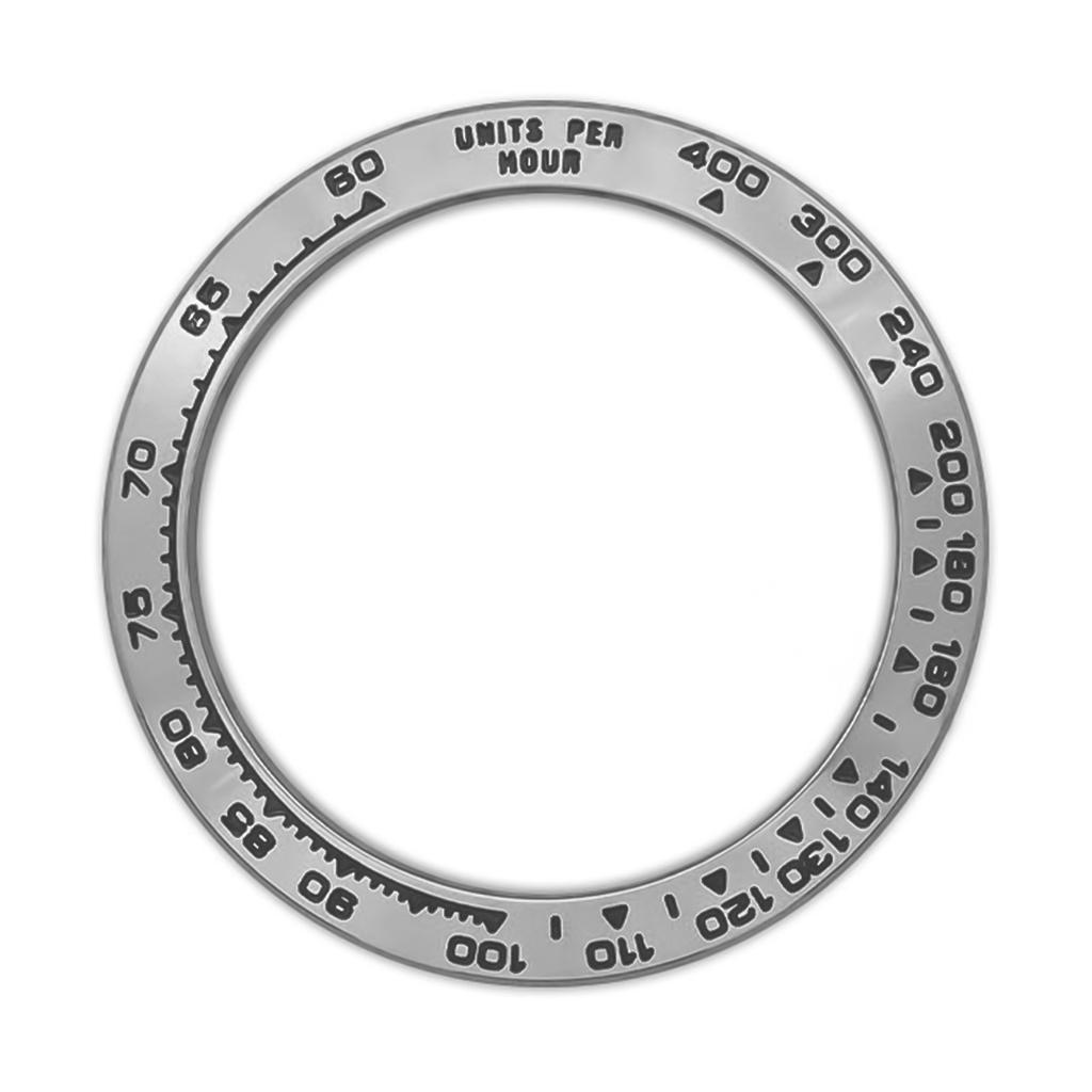 Daytona Наклонный керамический безель вставка 38,5*30,5 мм Металл специальный серебристый модуль вставки безеля аксессуары для часов