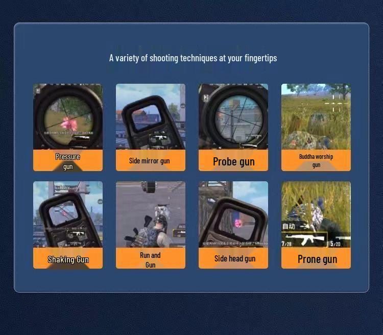 Металлический игровой контроллер с автоогнем на шесть пальцев для PUBG