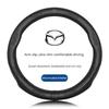 Для Mazda 3 5 6 SKYACTIV Axela Atenza CX30 CX5 CX8 CX9 MX5 RX8 RX7 BT50 Углеродное волокно Кожа Автомобильный Руль Чехол Аксессуары