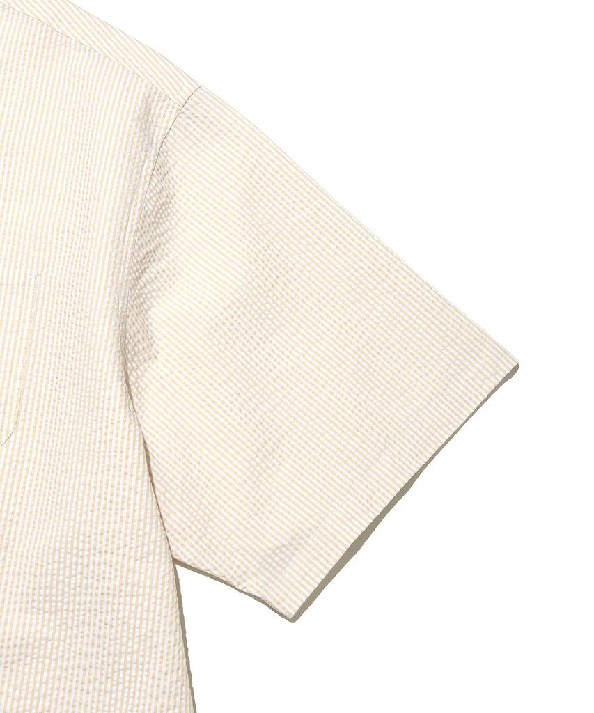 LEE Loco Pocket Seersucker Short Sleeve Shirt Light Beige