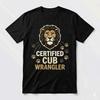 Сертифицированная футболка с графическим принтом 'Cub Wrangler Lion Dad' для папы на День отца, унисекс