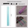 Yajue Colored Six-Ring Pure Titanium Chopsticks - Integrated Molding, Healthy Chinese Tableware