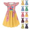 Платья с рукавами для девочек-малышек, платья с принтом, праздничные школьные платья, одежда для девочек