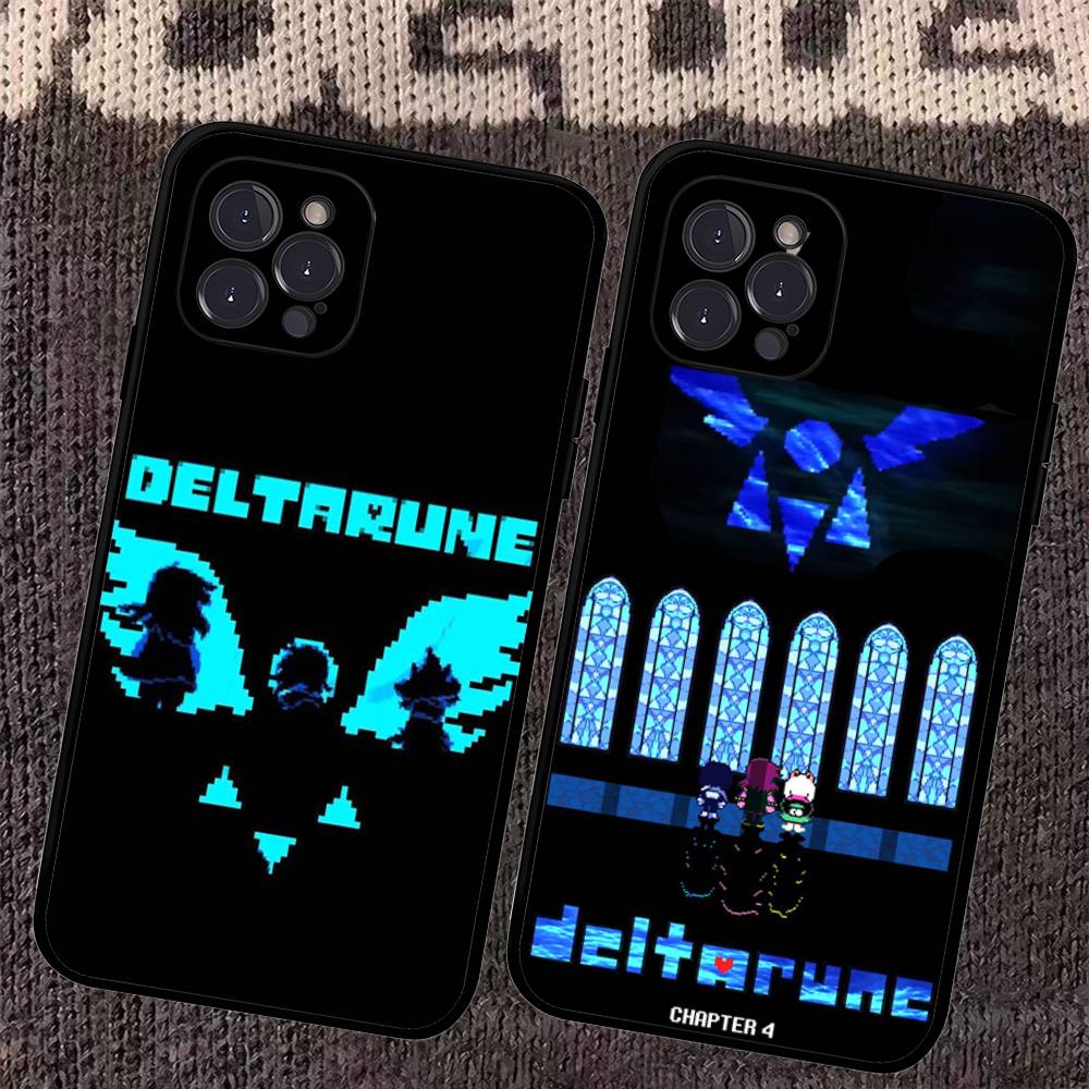 Чехол для телефона D-Deltarune Ralsei для iPhone 17 16 15 14 13 12 11 Pro Max Plus Черный корпус