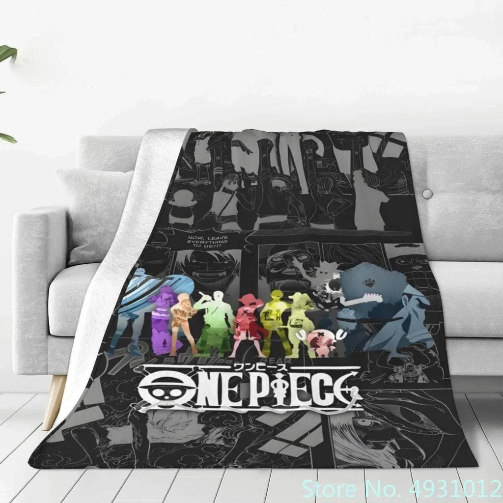 Японские Аниме One Piece Пледы на Кровать Диван Кондиционер Покрывало для Сна Постельное белье Плед-бросок Luffy Простыня Для Детей