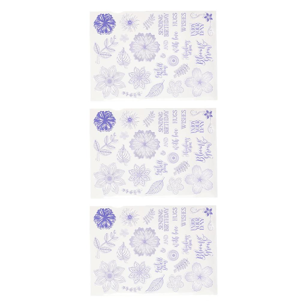 3 шт. прозрачный штамп долговечный декоративный отпечаток прозрачный штамп для фотоальбомов дневников открыток ха