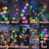 1PC Led Color Changing Solar Wind Chime Light Waterproof Outdoor Windchime Butterfly Hanging Lamp for Garden Decoration