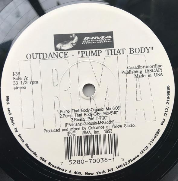 12-дюймовая пластинка OUTDANCE - Pump That Body I36 Irma CasaDiPrim 1993 США Танцевальная и электронная Музыка Б/у