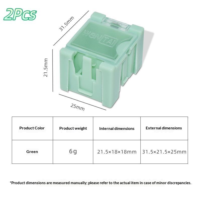 1/2 Pcs Smd Smt Ic Electronic Component Mini Storage Box For Small Parts Jewelry Diy Tools
