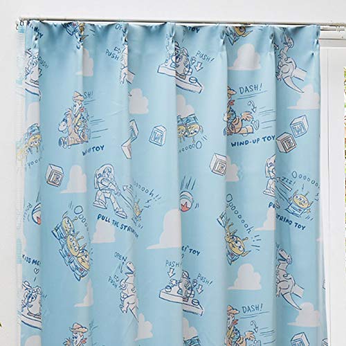 Disney Toy Story 2nd Grade Blackout Curtains Set of 2 TOY STORY Woody Andy Thermal Insulation 2nd Grade Blackout SB-434