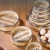 Бамбуковая паровая корзина ручной работы, пароварка для пельменей, пищевой класс, не содержит бисфенола А, экологически чистые булочки, бамбуковая пароварка для пельменей с крышкой