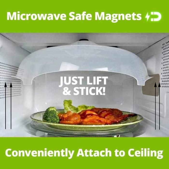 Couvercle alimentaire magnétique flottant anti-éclaboussures pour micro-ondes Couvercle anti-éclaboussures pour micro-ondes