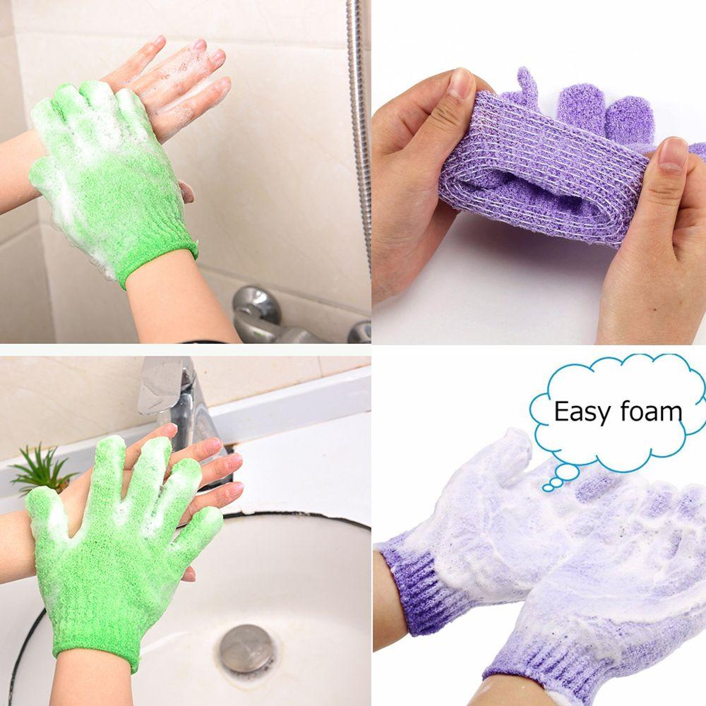 Useful Scrubbing Skin Massage Sponge Moisturizing Body Cleaner Wash Cloth Shower Brush Bath Gloves